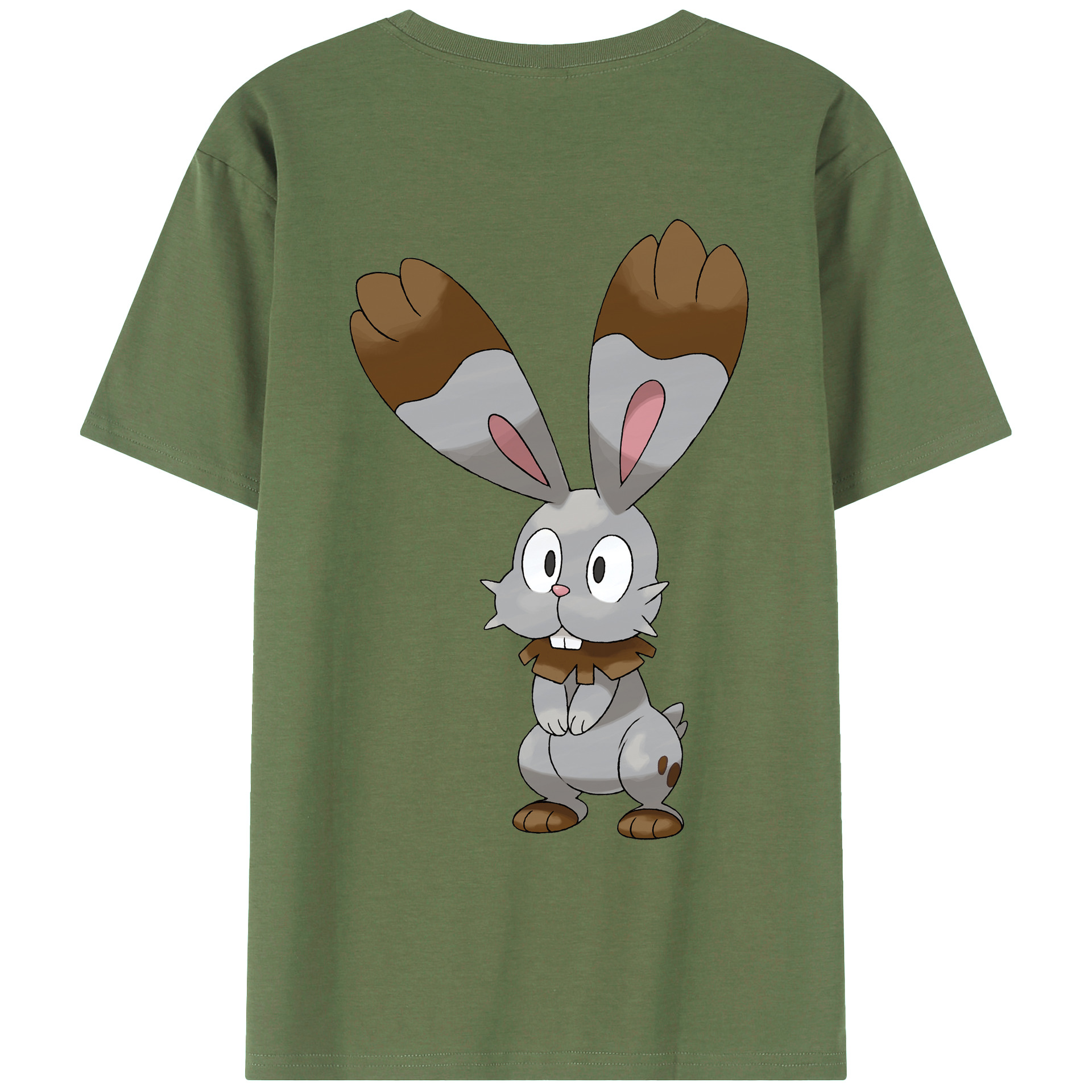 （画像用） ポケットモンスター Pokémon 綿100％ メンズ半袖Tシャツ（バックプリント） 通気性
